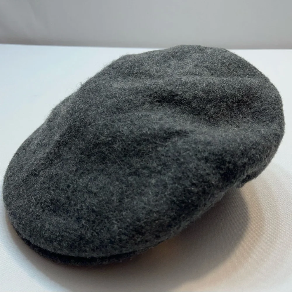 Kangol The Wool 504 Dark Flannel Flat Cap Mens Size Medium Modern Classic Hat - Picture 3 of 11